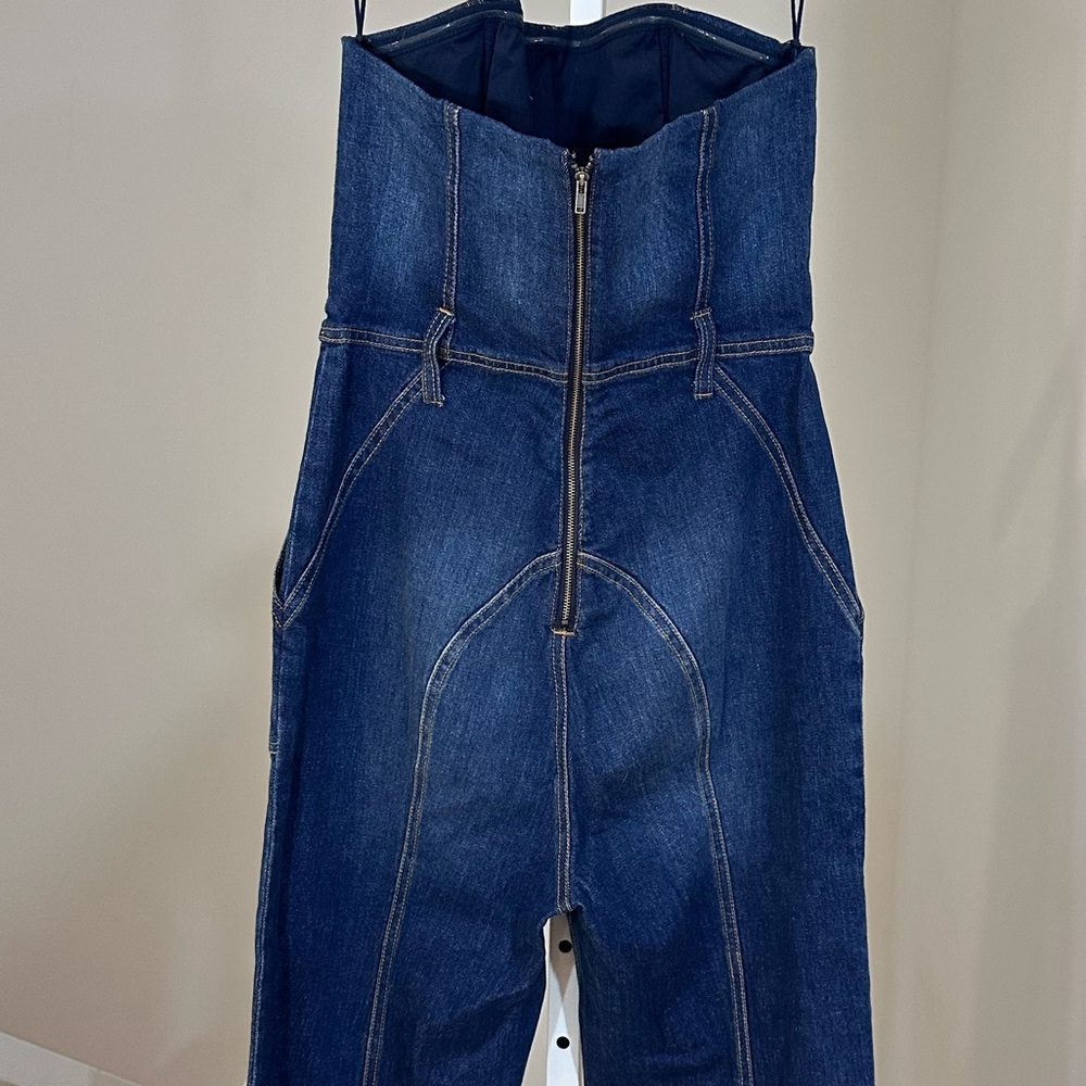 Alice + Olivia Blue Denim Jumpsuit - Picture 11 of 13
